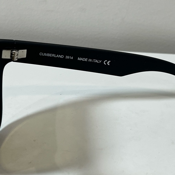 New Blue Otter Cumberland Made in Italy Black Reflective Polarized Sunglasses - Picture 7 of 12